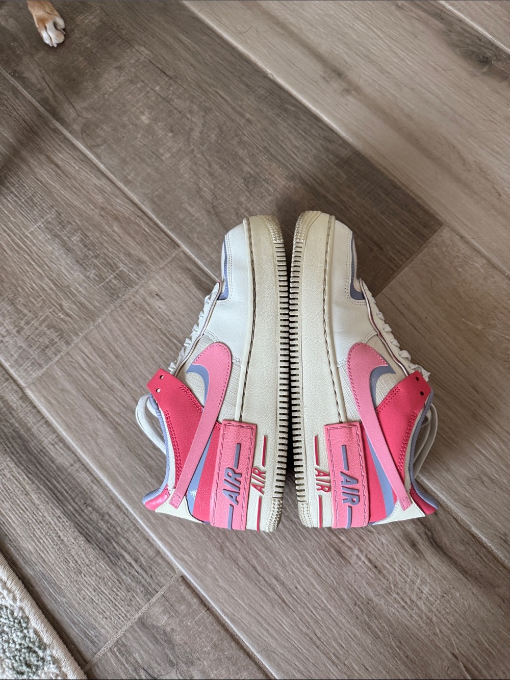 Nike 7 1/2 Air Force 1 Shadow Sail Coral Chalk colorway Sneakers - Picture 5 of 7